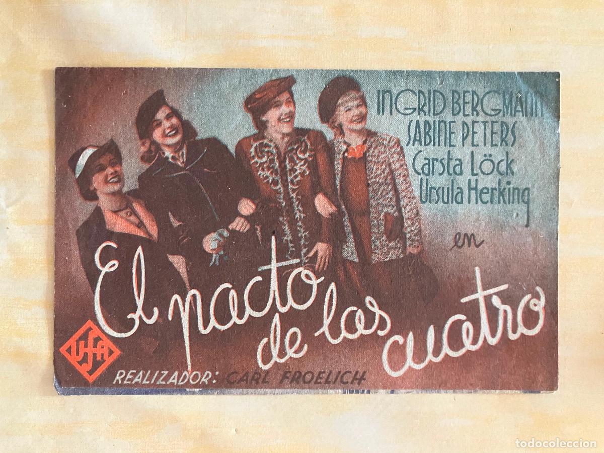 Cine: El pacto de las cuatro - Programa de cine doble Badalona C/P 1940