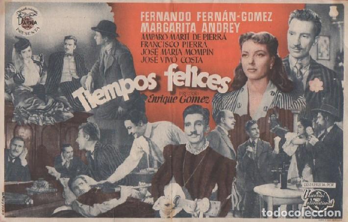 Cine: PROGRAMA DE CINE: TIEMPOS FELICES PC-8059 - Foto 1