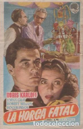 Cine: PROGRAMA DE CINE: LA HORCA FATAL PC-8064 - Foto 1