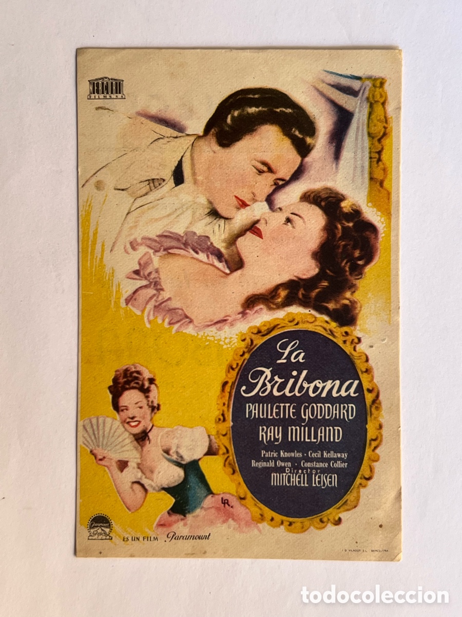 Cine: BENETUSER CINE VENECIA. LA BRIBONA PAULETTE GODDARD RAY MILLAND (a.1950)