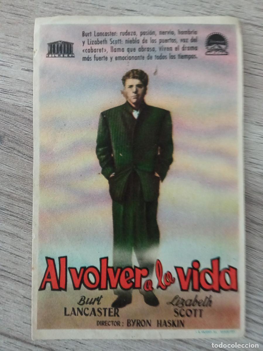 Cine: AL VOLVER A LA VIDA, BURT LANCASTER