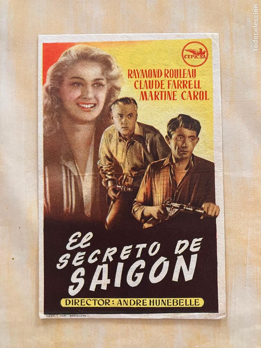 Cine: El secreto de Saig&oacute;n - Programa de cine C/P Badalona 1951
