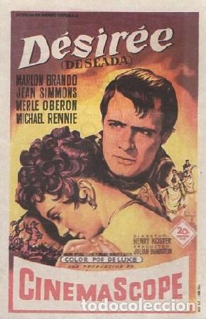 Cine: PROGRAMA DE CINE: DESIRE&Eacute; (DESEADA) PC-8124 - Foto 1