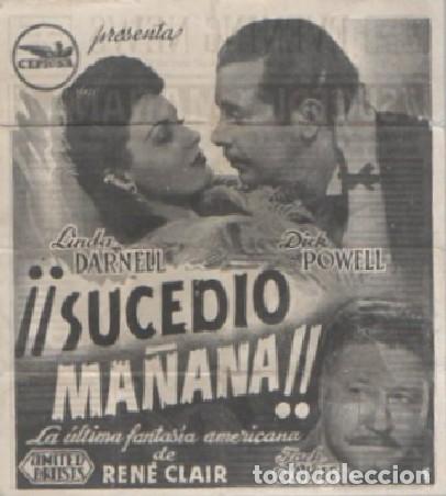 Cine: PROGRAMA DE CINE: &iexcl;&iexcl;SUCEDI&Oacute; MA&Ntilde;ANA!! PC-8129 - Foto 1