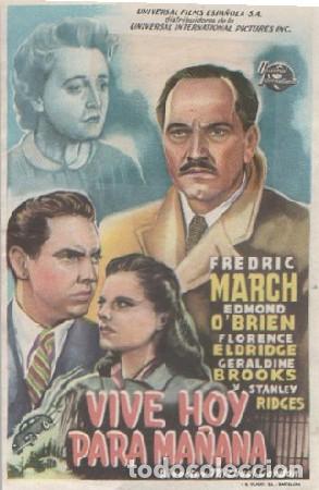 Cine: PROGRAMA DE CINE: VIVE HOY PARA MA&Ntilde;ANA PC-8137 - Foto 1