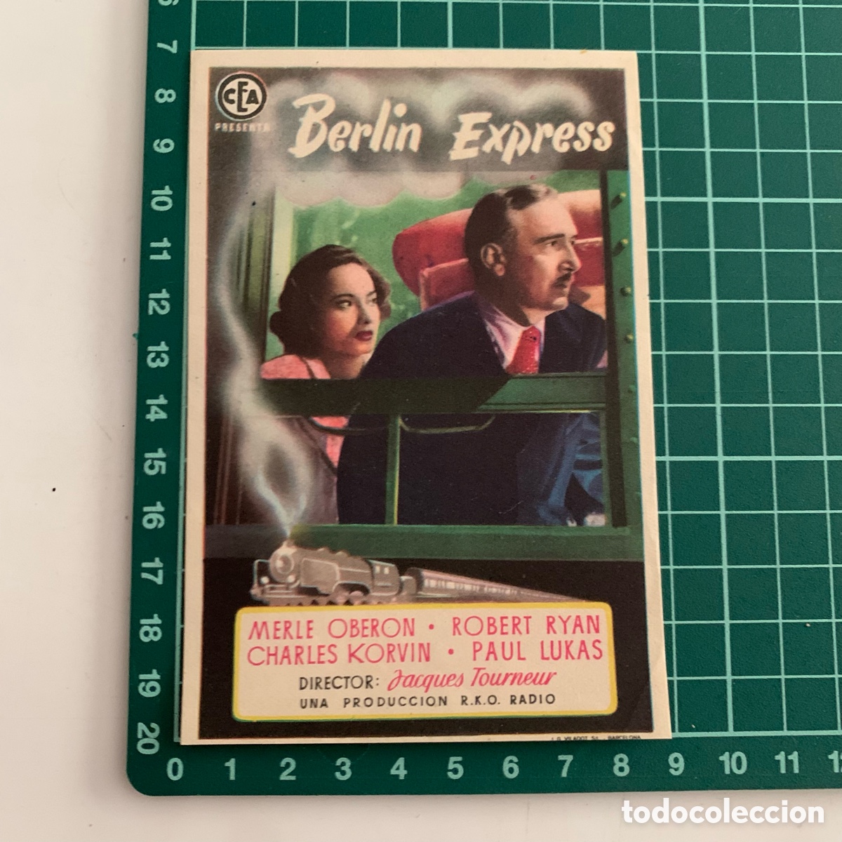 Cine: PROGRAMA DE CINE FOLLETO DE MANO PELICULA BERLIN EXPRESS - Foto 1
