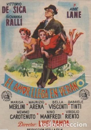 Cine: PROGRAMA DE CINE: EL AMOR LLEGA EN VERANO PC-8160 - Foto 1