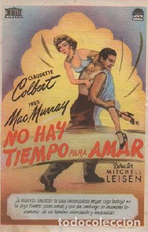 Cine: PROGRAMA DE CINE: NO HAY TIEMPO PARA AMAR PC-8168 - Foto 1