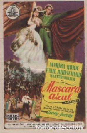 Cine: PROGRAMA DE CINE: M&Aacute;SCARA AZUL PC-8180 - Foto 1