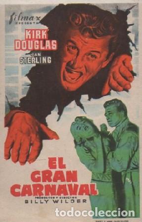 Cine: PROGRAMA DE CINE: EL GRAN CARNAVAL PC-8182 - Foto 1