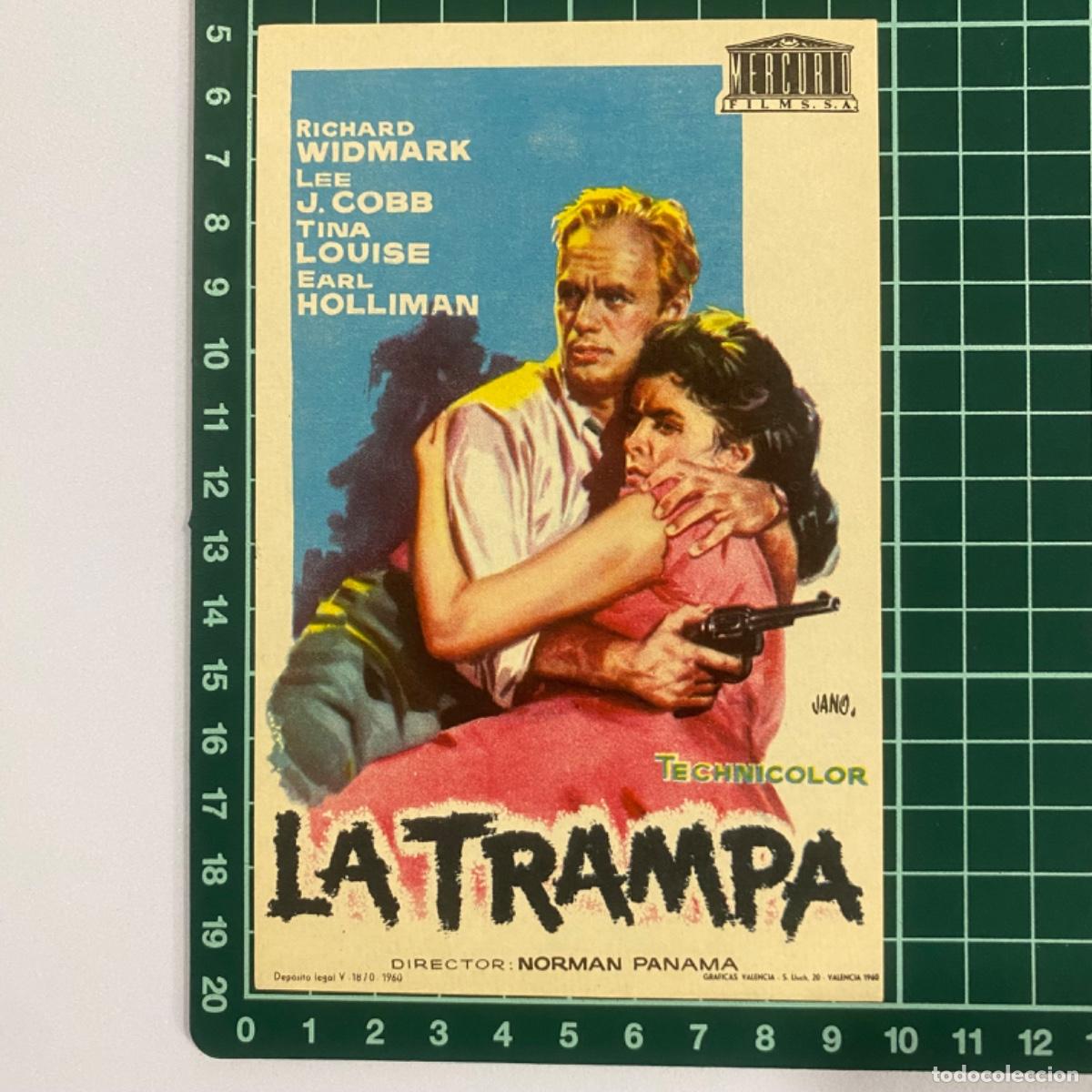 Cine: folleto de mano programa de cine pelicula La trampa - Foto 1