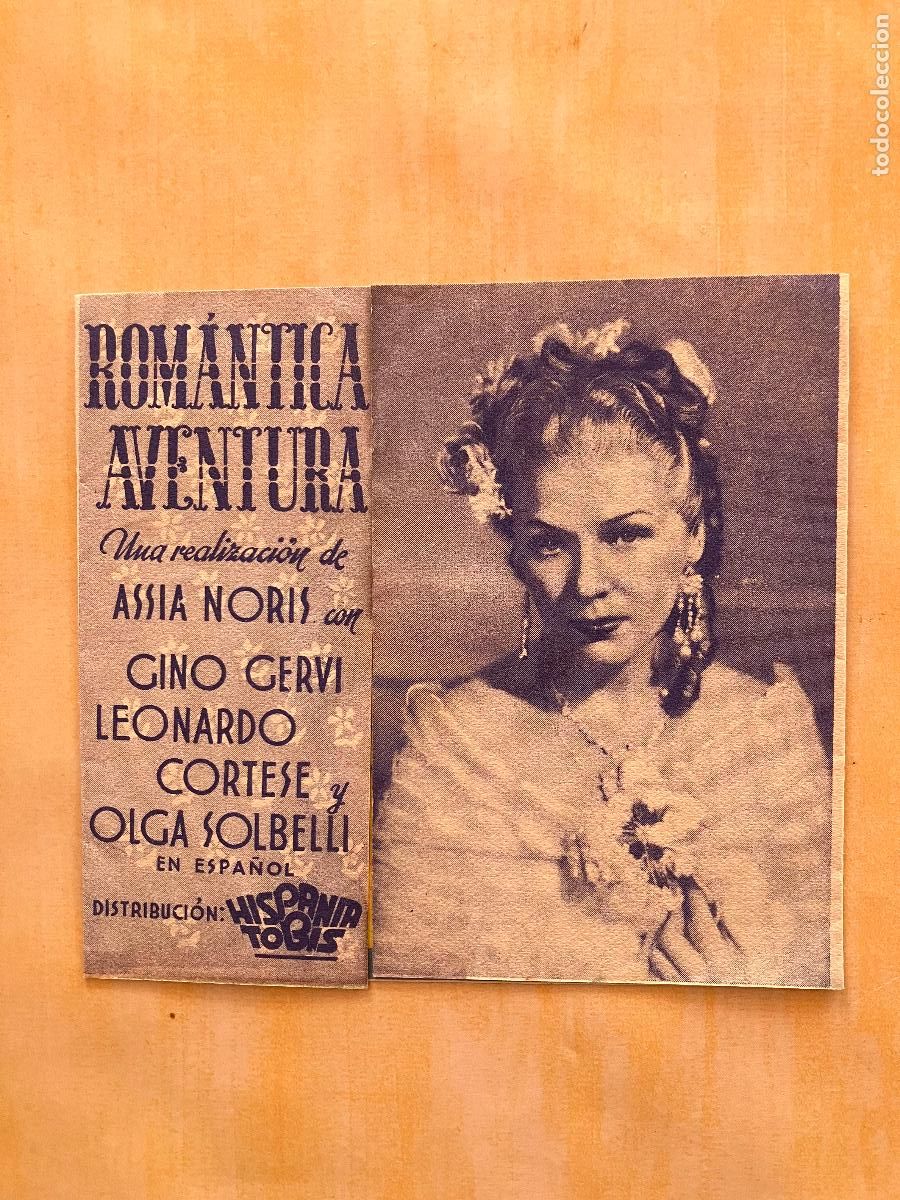 Cinema: Rom&aacute;ntica aventura - Programa de cine doble - C/P Badalona 1943