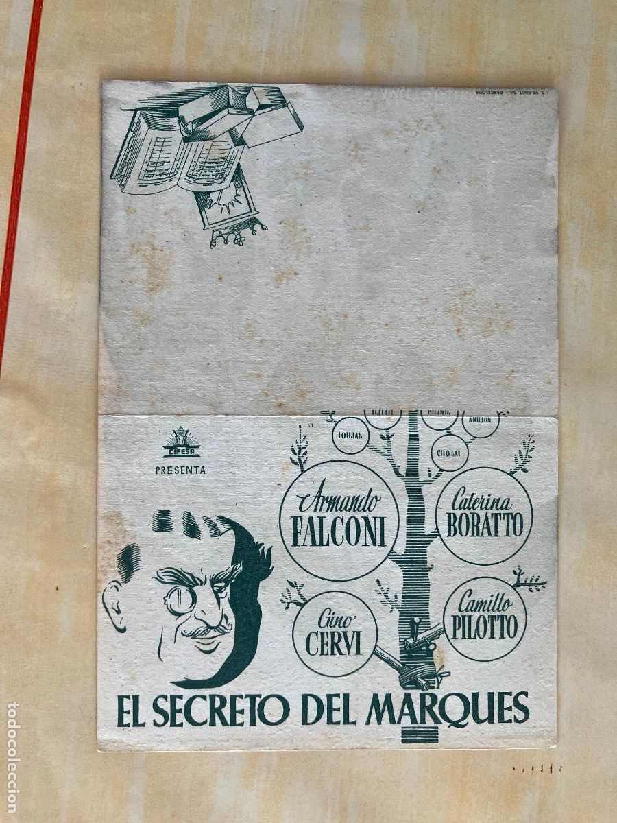Cine: El secreto del marqu&eacute;s - PROGRAMA DE CINE doble - S/P - Foto 1