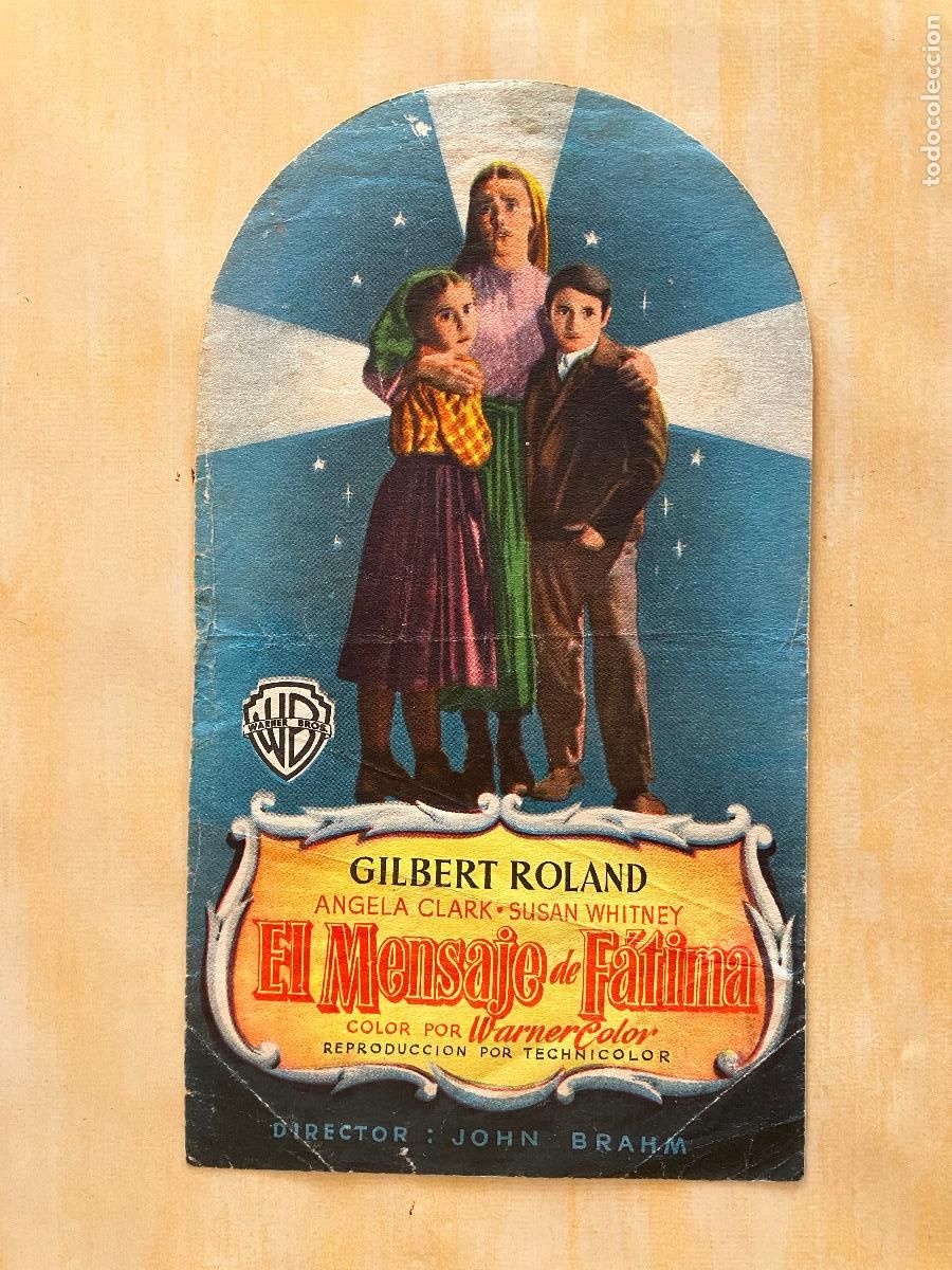Cine: El mensaje de F&aacute;tima - Programa de cine troquelado - S/P - Foto 1
