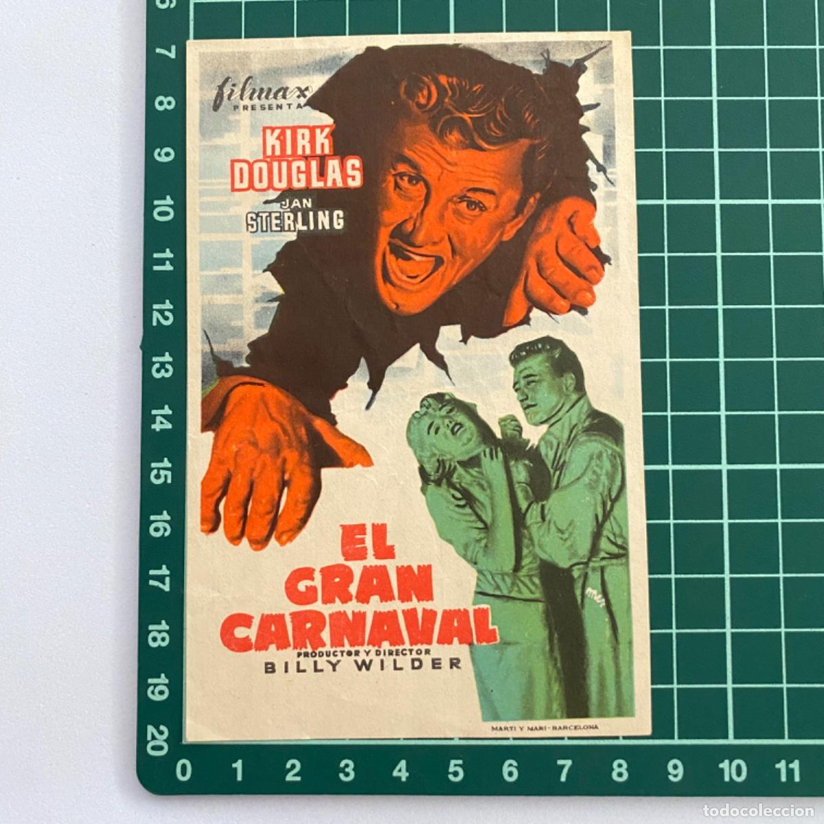 Cine: folleto de mano programa de cine pelicula el gran carnaval - Foto 1