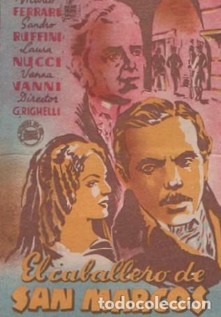 Cine: PROGRAMA DE CINE: EL CABALLERO DE SAN MARCOS PC-8198 - Foto 1