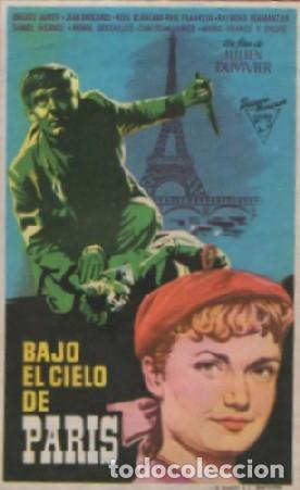 Cine: PROGRAMA DE CINE: BAJO EL CIELO DE PAR&Iacute;S PC-8205 - Foto 1