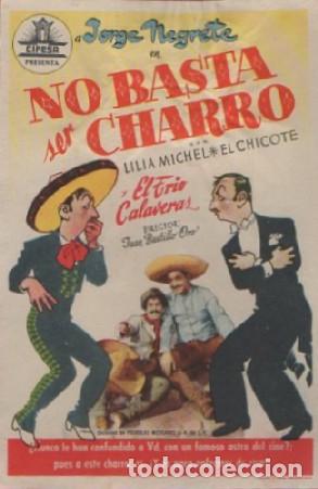 Cine: PROGRAMA DE CINE: NO BASTA SER CHARRO PC-8222 - Foto 1