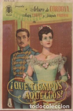 Cine: PROGRAMA DE CINE: &iexcl;QUE TIEMPOS AQUELLOS! PC-8228 - Foto 1