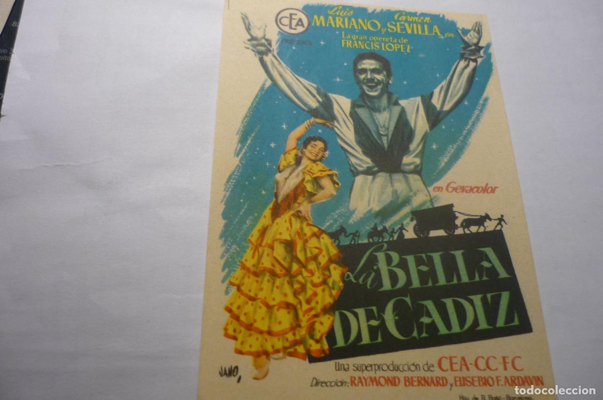 Cine: programa la bella de cadiz- carmen sevilla &iexcl;&iexcl;sello cine roxy&iexcl;&iexcl; - Foto 1