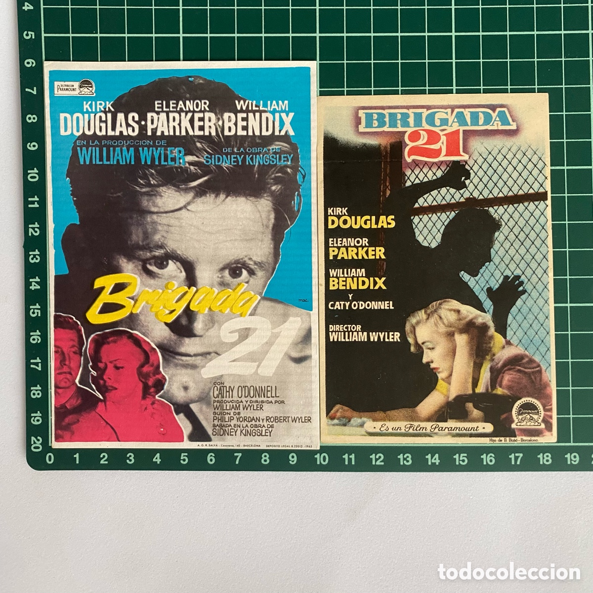 Cine: folleto de mano programa de cine pelicula Brigada 21 - Foto 1
