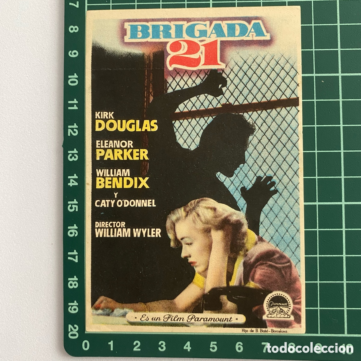 Cine: folleto de mano programa de cine pelicula Brigada 21 - Foto 4