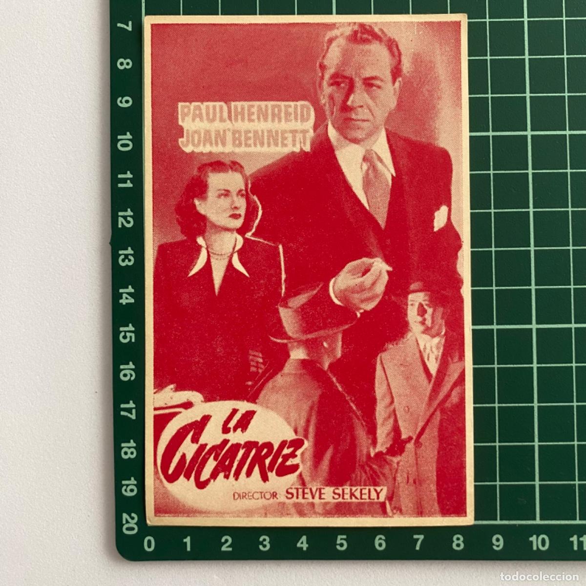 Cine: folleto de mano programa de cine pelicula La cicatriz - Foto 1