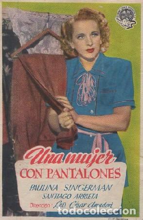 Cine: PROGRAMA DE CINE: UNA MUJER CON PANTALONES PC-8241 - Foto 1