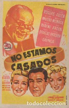 Cine: PROGRAMA DE CINE: NO ESTAMOS CASADOS PC-8244 - Foto 1