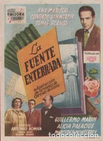 Cine: PROGRAMA DE CINE: LA FUENTE ENTERRADA PC-8255 - Foto 1