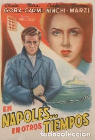 Cine: PROGRAMA DE CINE: EN N&Aacute;POLES&hellip; EN OTROS TIEMPOS PC-8256 - Foto 1