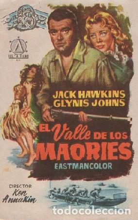 Cine: PROGRAMA DE CINE: EL VALLE DE LOS MAORIES PC-8259 - Foto 1