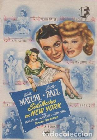 Cine: PROGRAMA DE CINE: SIETE NOCHES EN NEW YORK PC-8270 - Foto 1