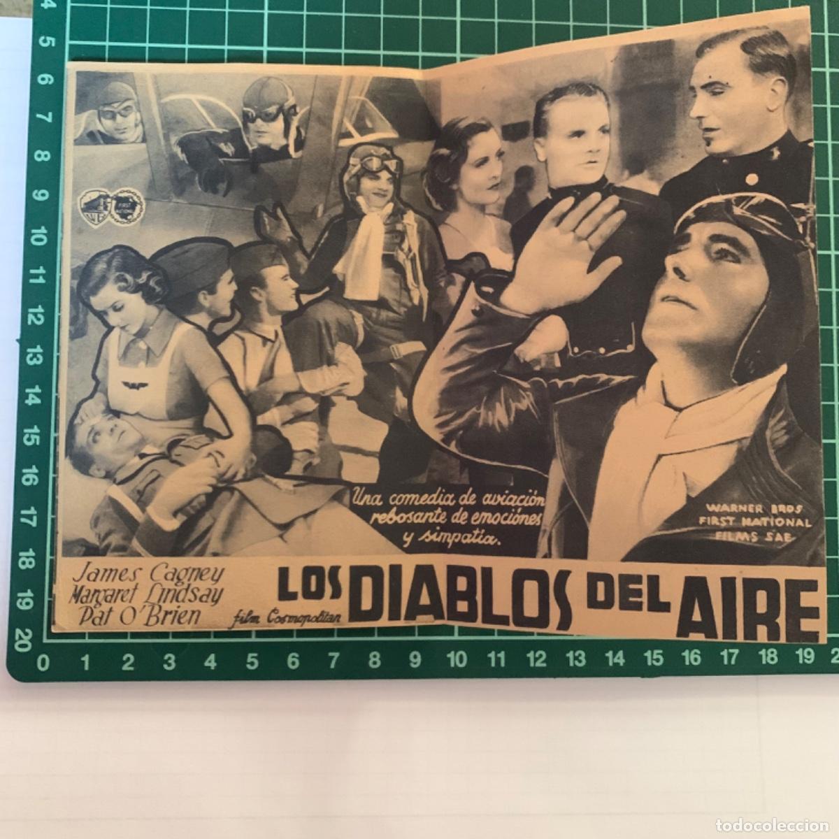 Cine: Folleto de mano programa de cine pelicula los diablos del aire - Foto 2