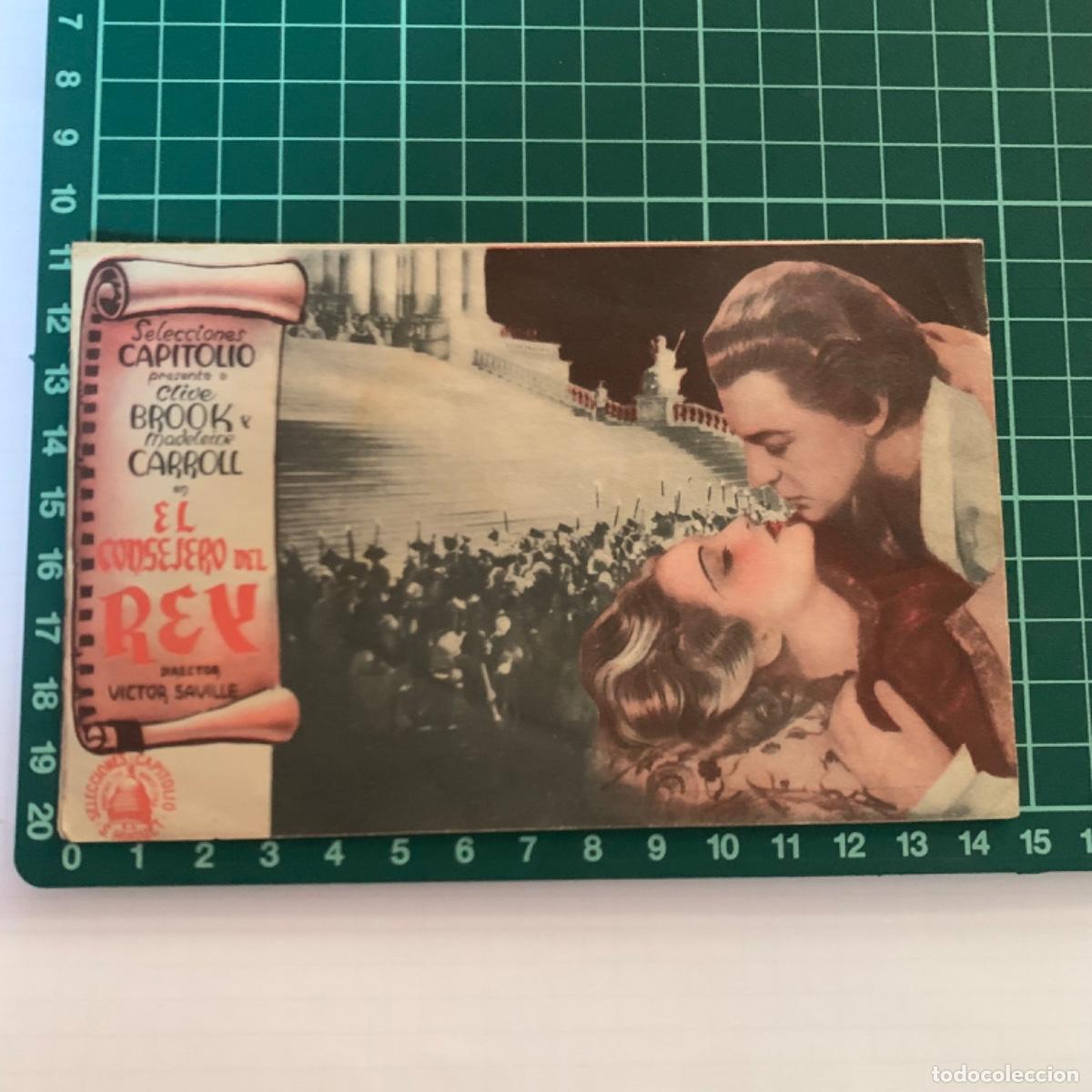 Folhetos de m&atilde;o de filmes antigos de cinema: Folleto de mano programa de cine pelicula el consejero del rey cinema saboya 1941