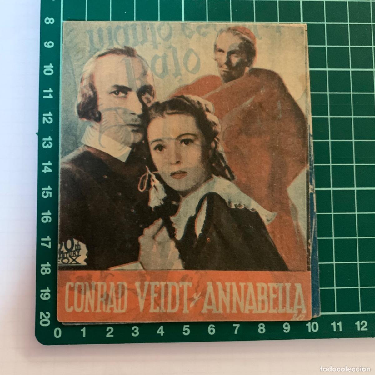 Folhetos de m&atilde;o de filmes antigos de cinema: Folleto de mano programa de cine pelicula bajo el manto escarlata salon romea 1940