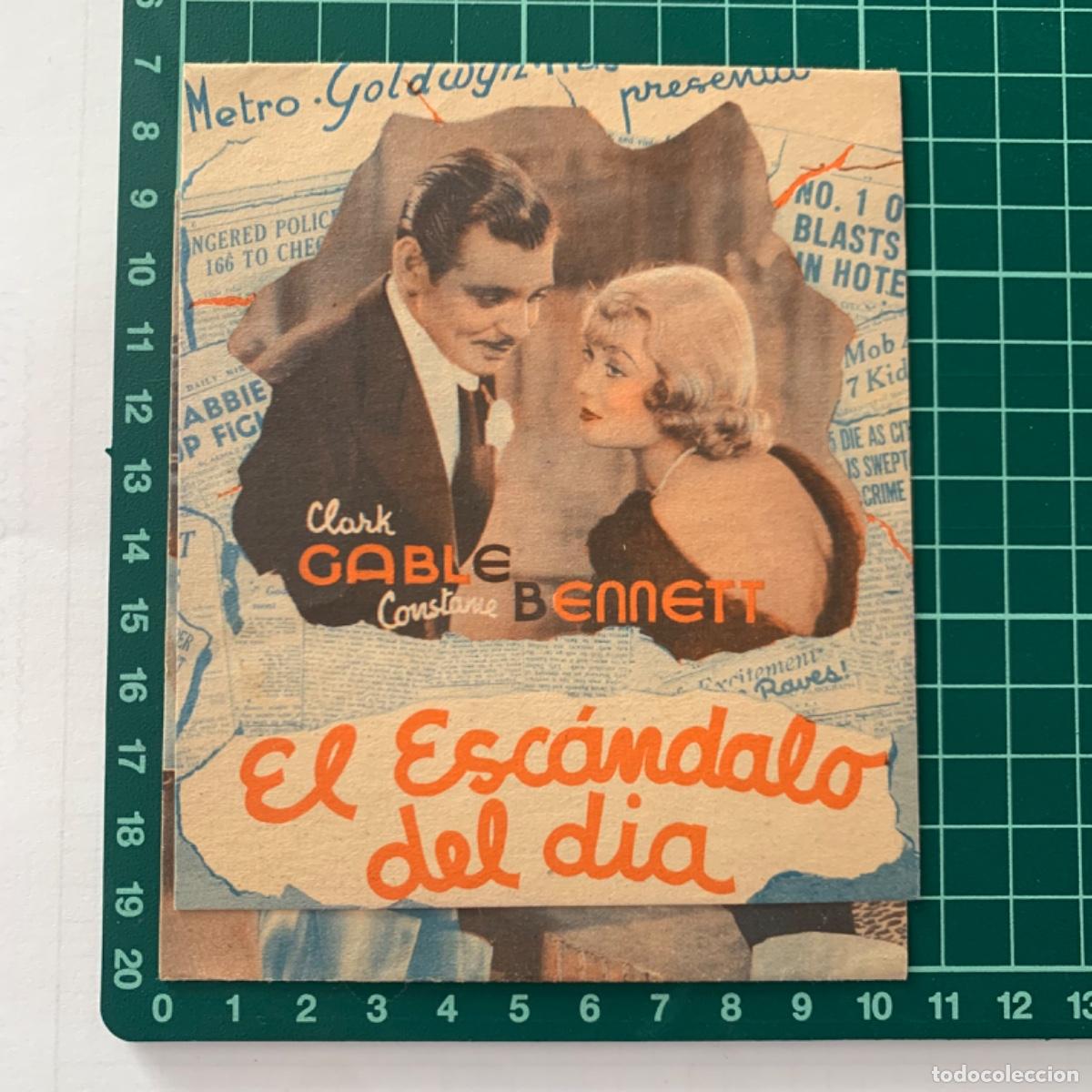 Cinema: Folleto de mano programa de cine pelicula el esc&aacute;ndalo del d&iacute;a sal&oacute;n Royal
