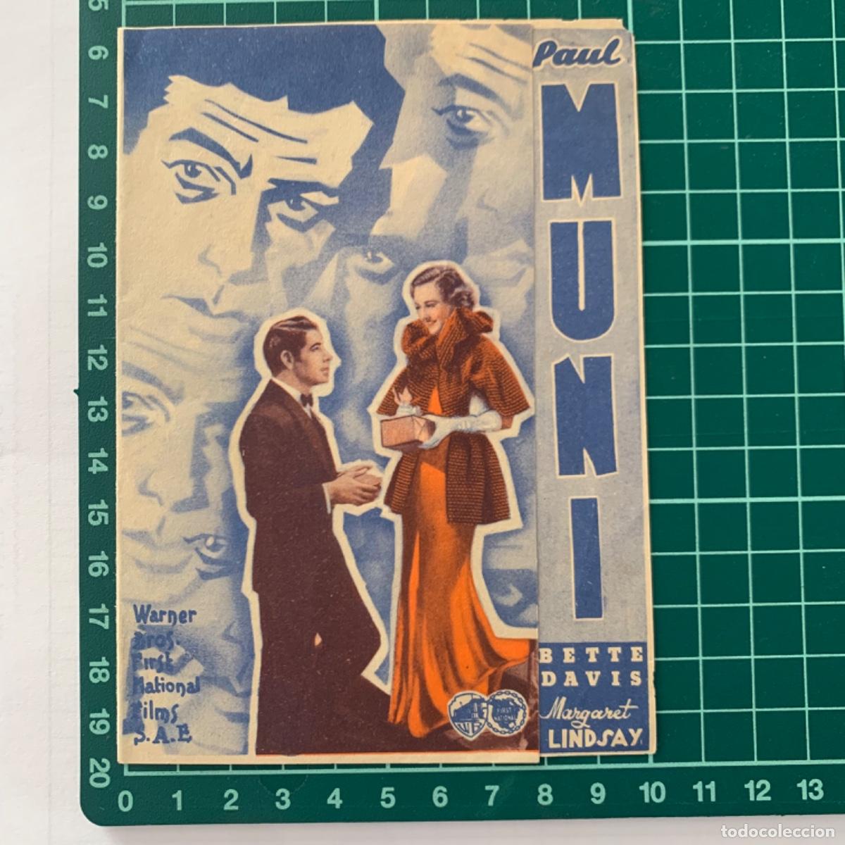 Cinema: Folleto de mano programa de cine pelicula barreras infranqueables teatro principal 1936