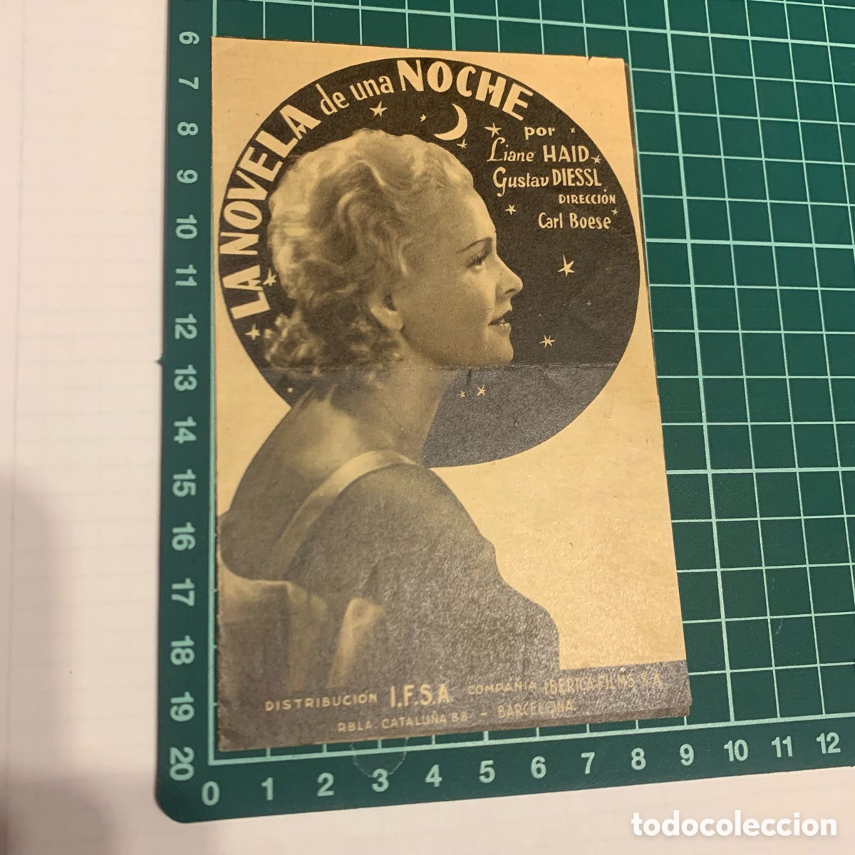  Foglietti di film di film antichi di cinema: Folleto de mano programa de cine pelicula la novela de una noche teatro principal barcelona