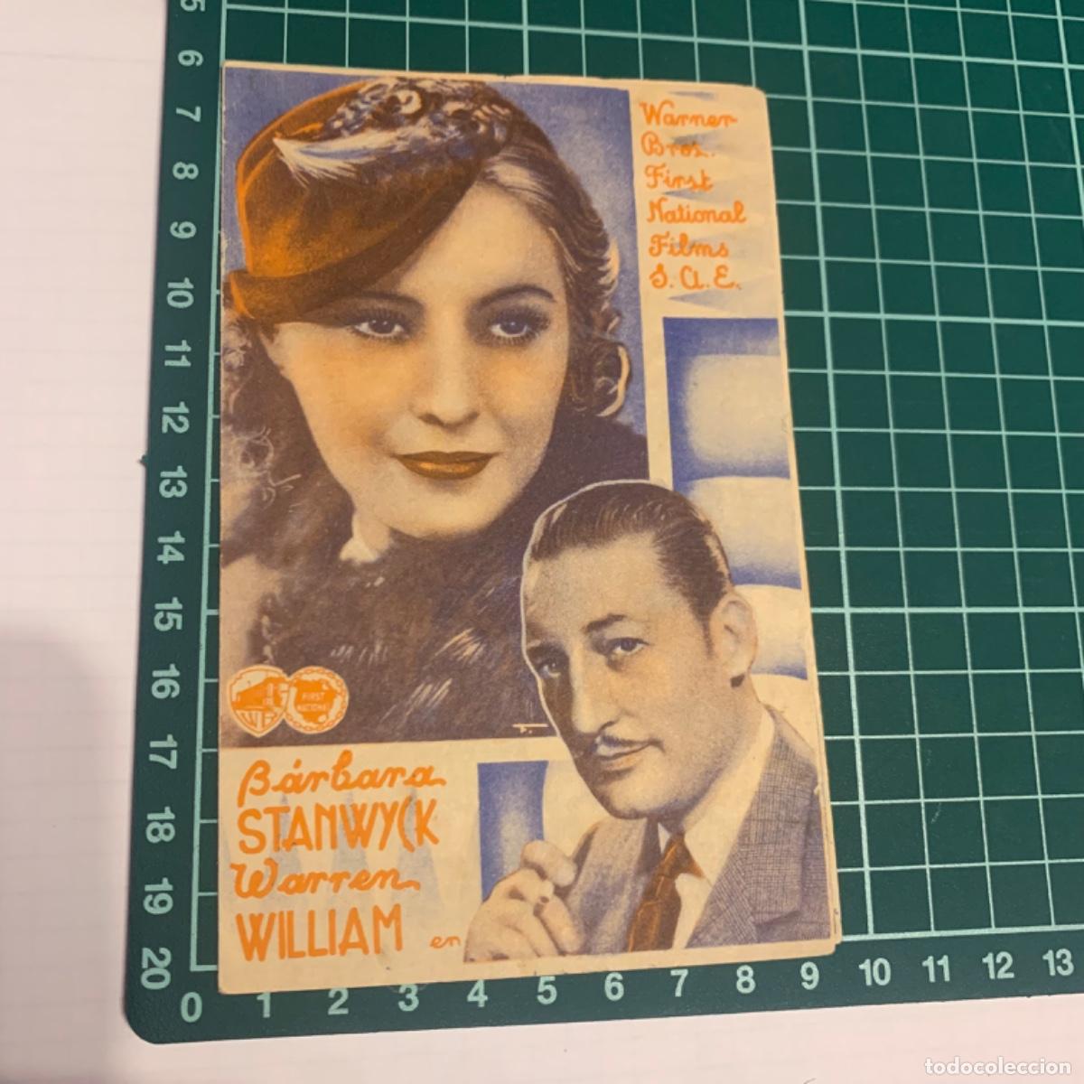 Cinema: Folleto de mano programa de cine pelicula la novia secreta 1936
