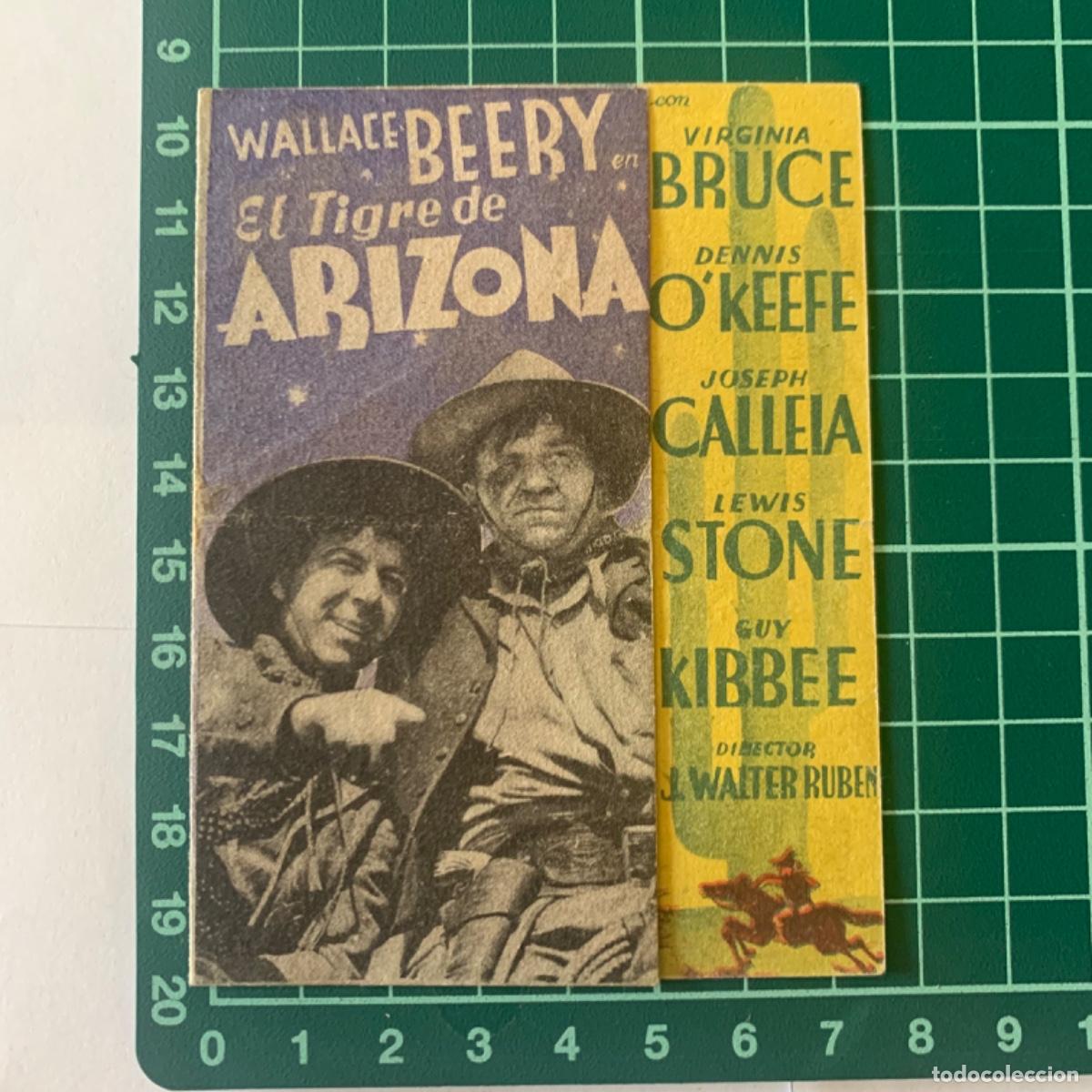 Cinema: Folleto de mano programa de cine pelicula el tigre de arizona