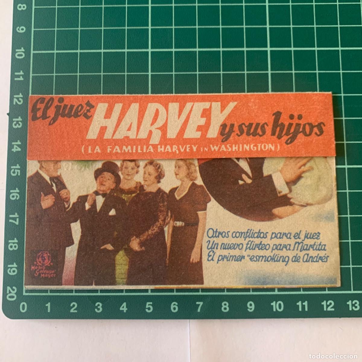 Cinema: Folleto de mano programa de cine pelicula el juez harvey y sus hijos 1940
