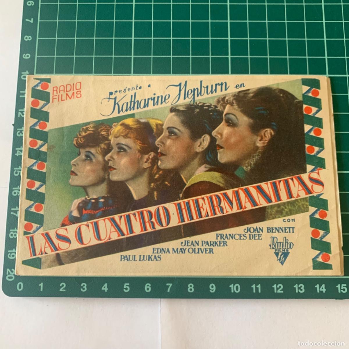 Cinema: Folleto de mano programa de cine las cuatro hermanitas capitol