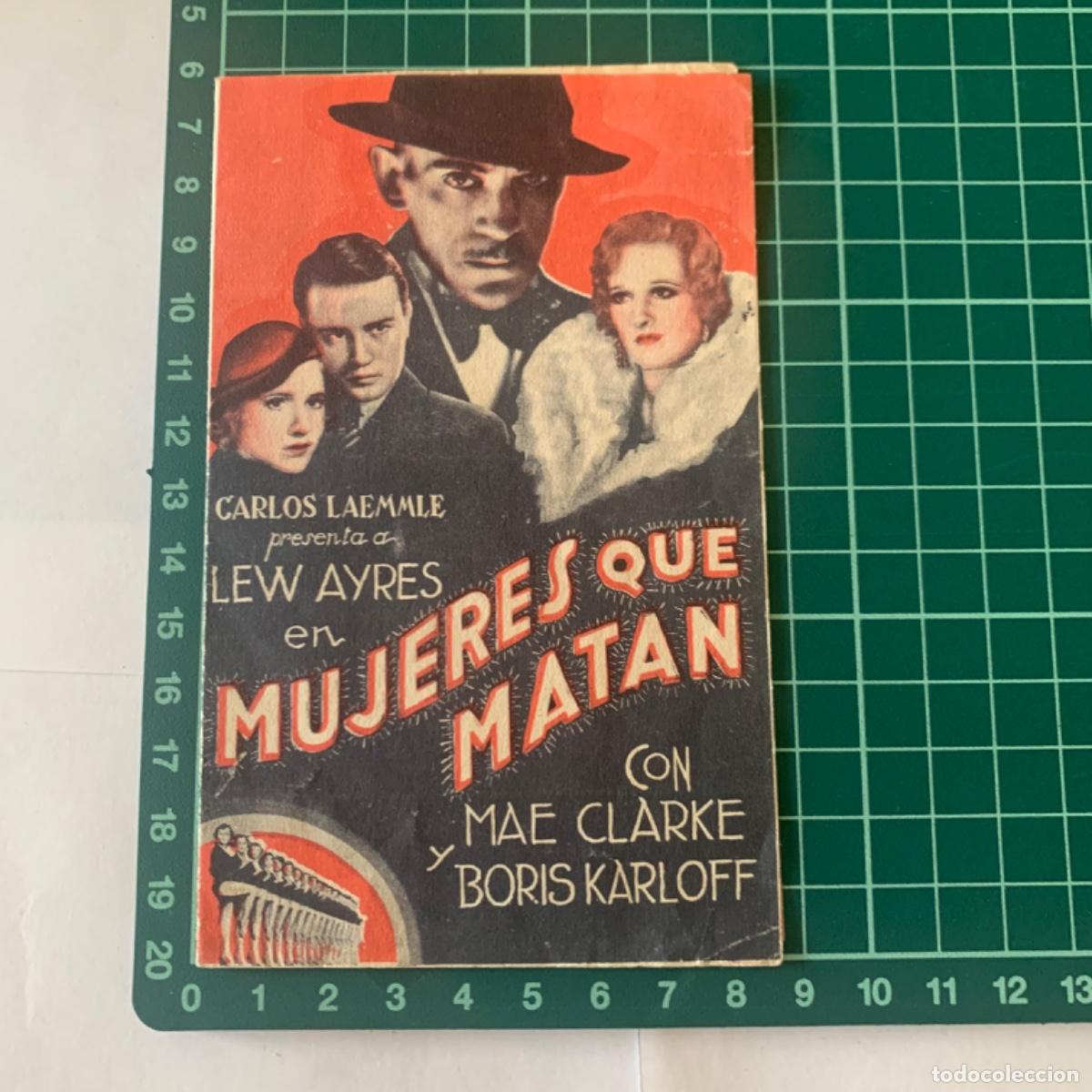 Cinema: Folleto de mano programa de cine pelicula mujeres que matan capitol