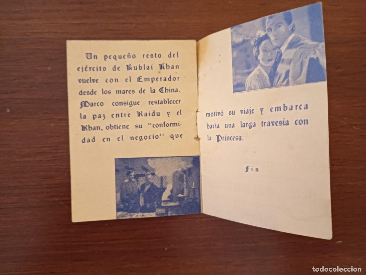 Cine: PTCC 504 LAS AVENTURAS DE MARCO POLO PROGRAMA LIBRITO PROCINES GARY COOPER - Foto 3