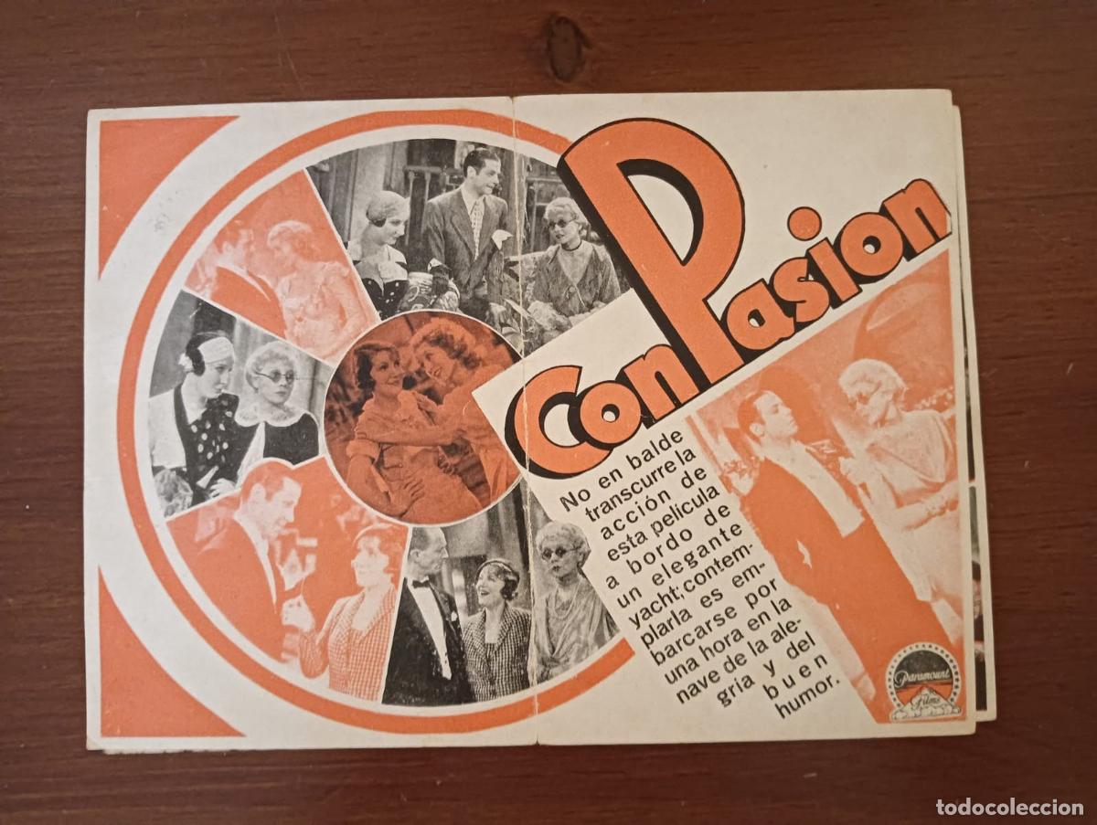 Cine: PTCC 405 CON PASION PROGRAMA DOBLE PARAMOUNT FERNAND GRAVEY FLORELLE - Foto 2