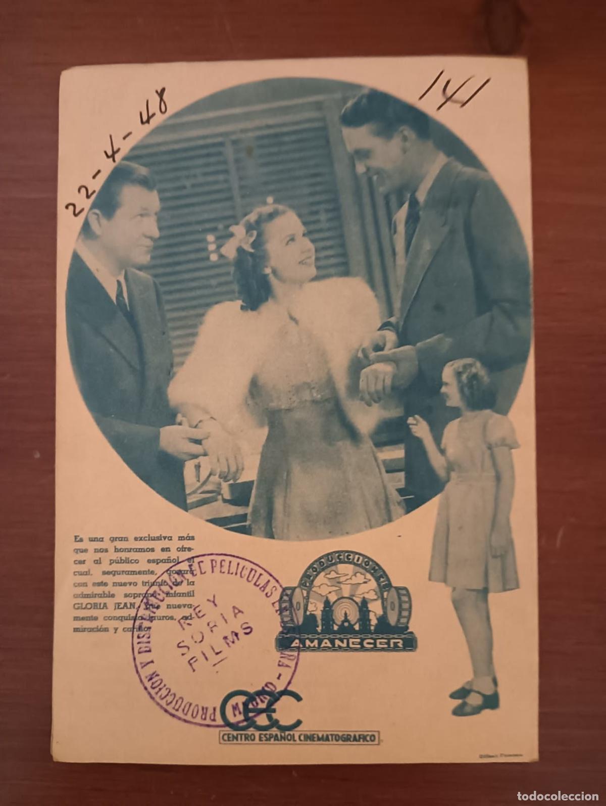 Cine: PTCC 405 CACHITO DE CIELO PROGRAMA DOBLE CEC GLORIA JEAN raro - Foto 3