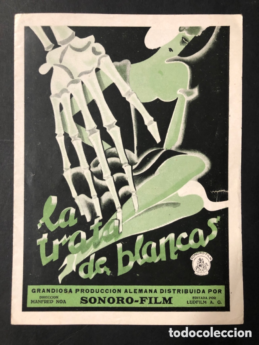 Cinema: Programa la trata de blancas Oskar homolka con publicidad teatro principal A11