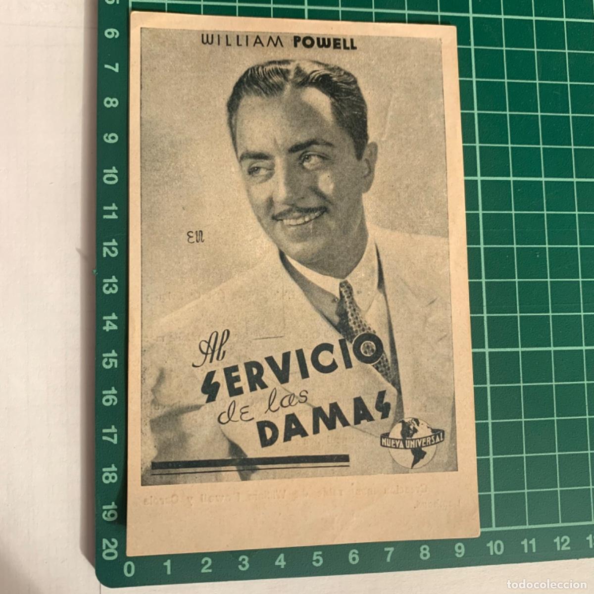 Kino: Programa de cine folleto de mano pelicula al servicio de las damas teatro de la marina 1940