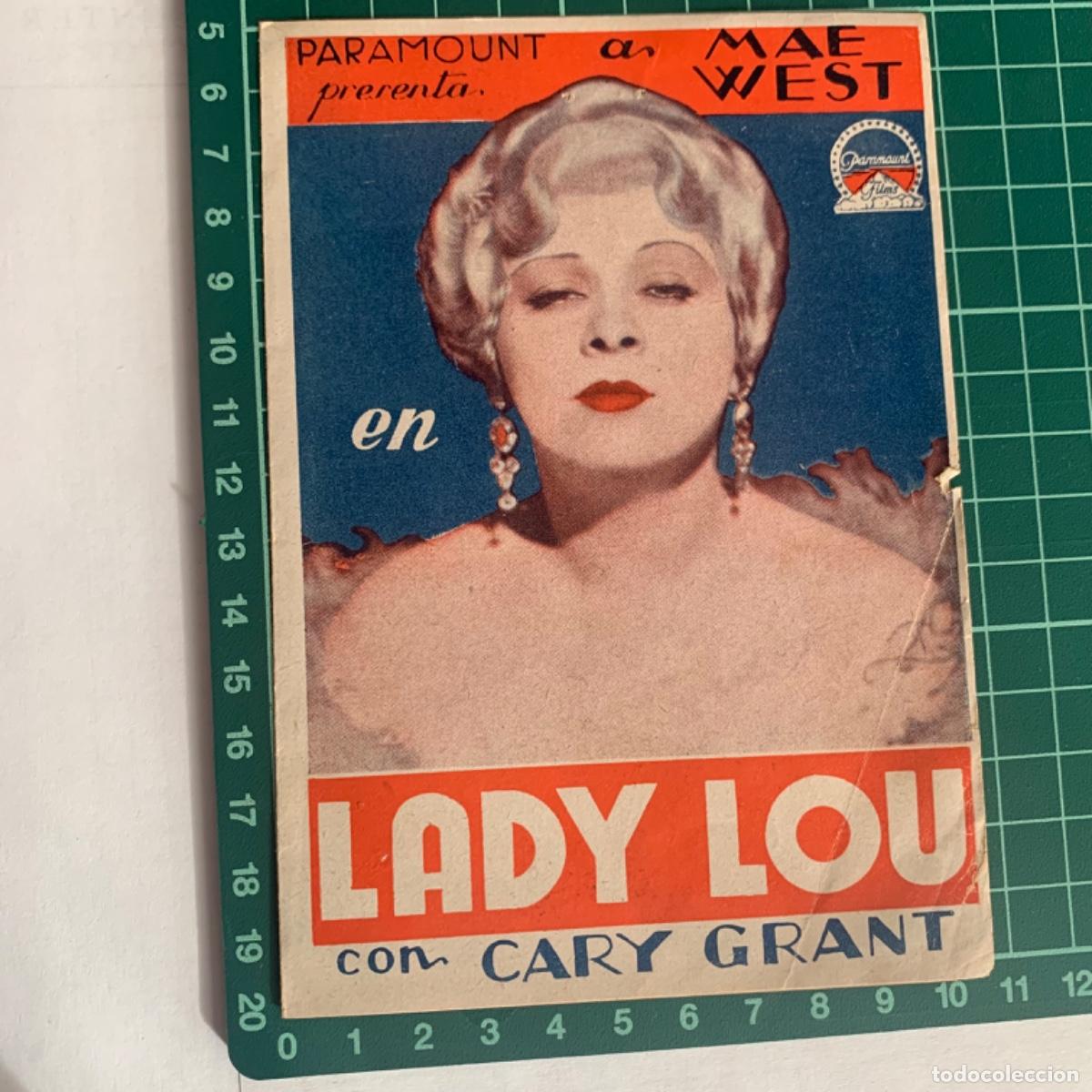 Kino: Programa de cine folleto de mano pelicula lady lou